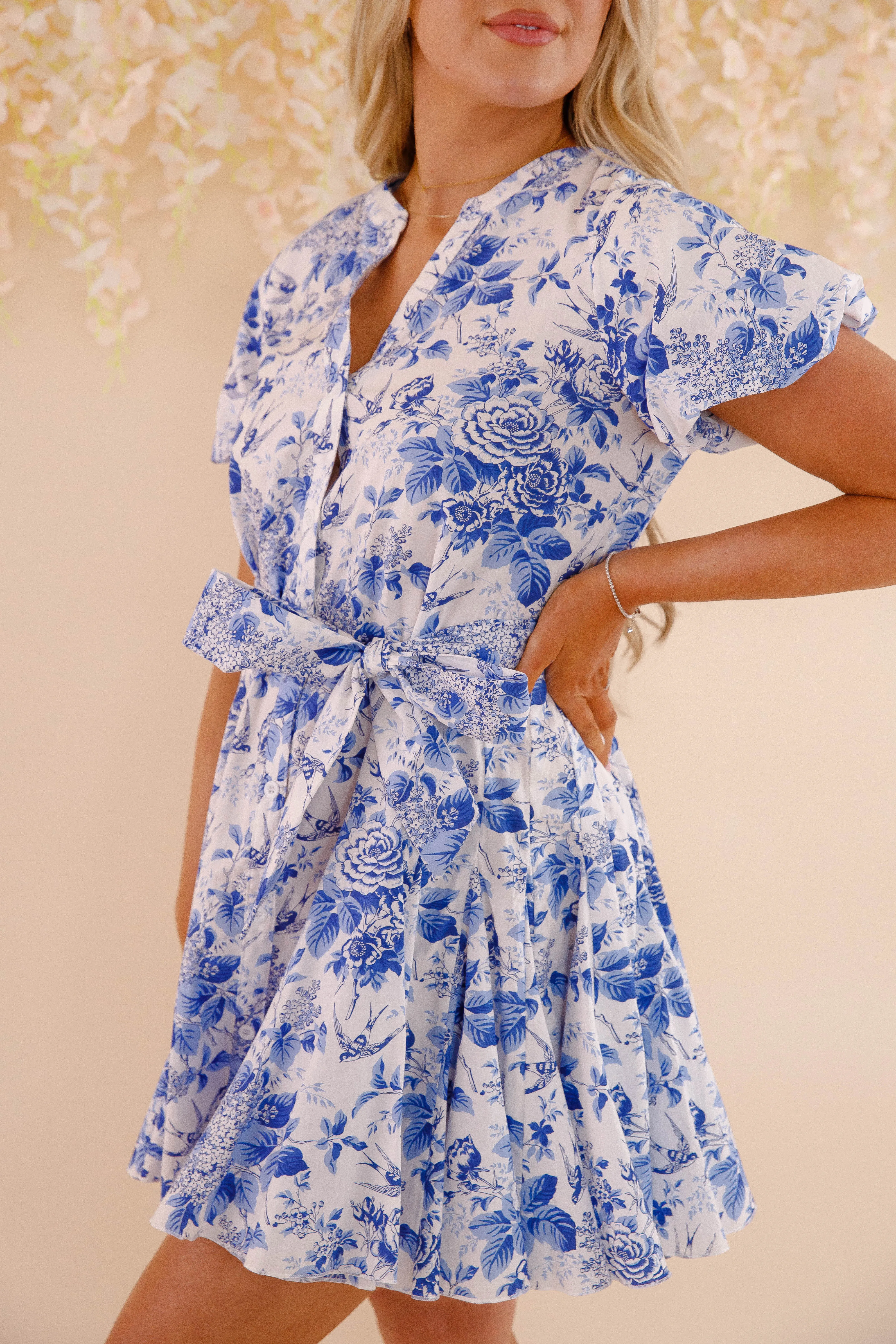 Building Character Dress-Navy Fresh Glow Timeless Fit Look
