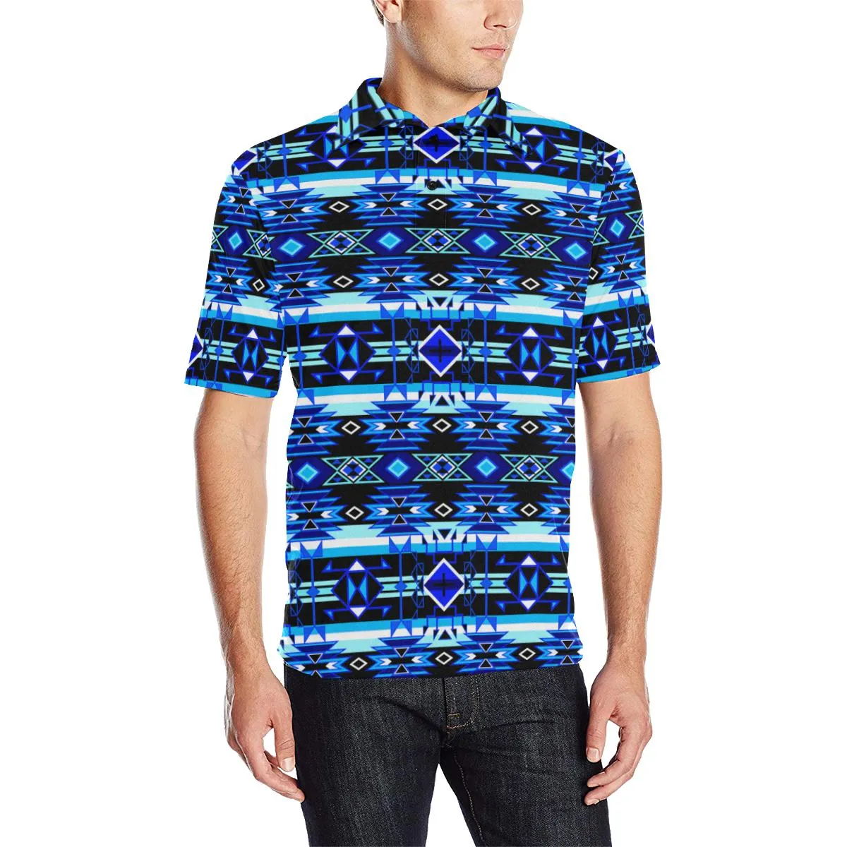 Force of Nature Winter Night Men's Polo Shirt