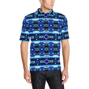 Force of Nature Winter Night Men's Polo Shirt