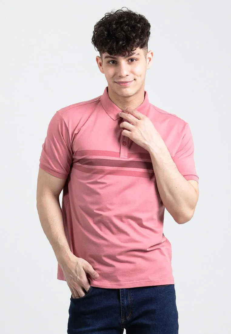 Forest Stretchable Casual Polo Tee Slim Fit Polo T Shirt Men | Baju T Shirt Lelaki - 23873