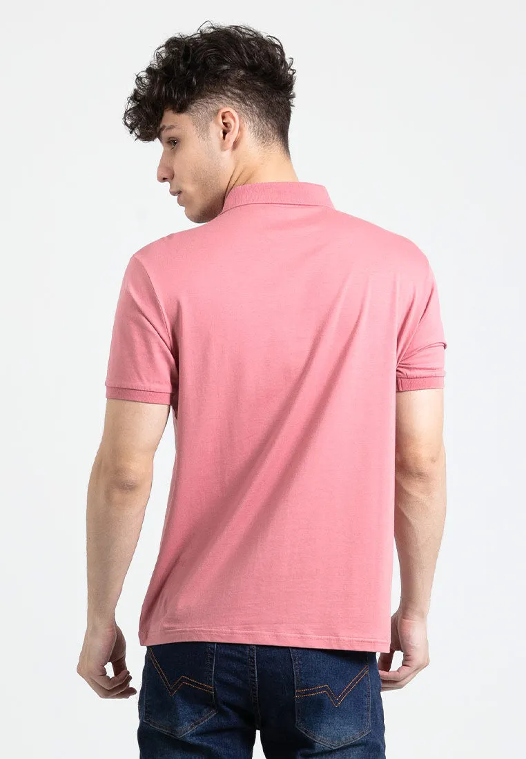 Forest Stretchable Casual Polo Tee Slim Fit Polo T Shirt Men | Baju T Shirt Lelaki - 23873