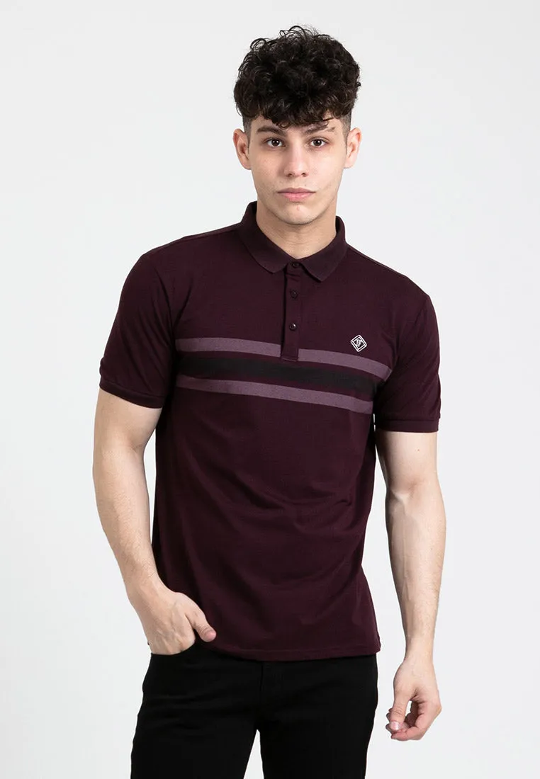 Forest Stretchable Casual Polo Tee Slim Fit Polo T Shirt Men | Baju T Shirt Lelaki - 23873