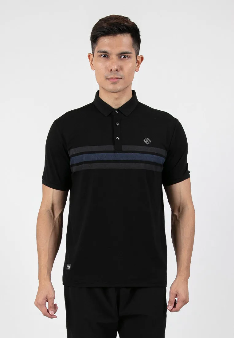 Forest Stretchable Casual Polo Tee Slim Fit Polo T Shirt Men | Baju T Shirt Lelaki - 23873