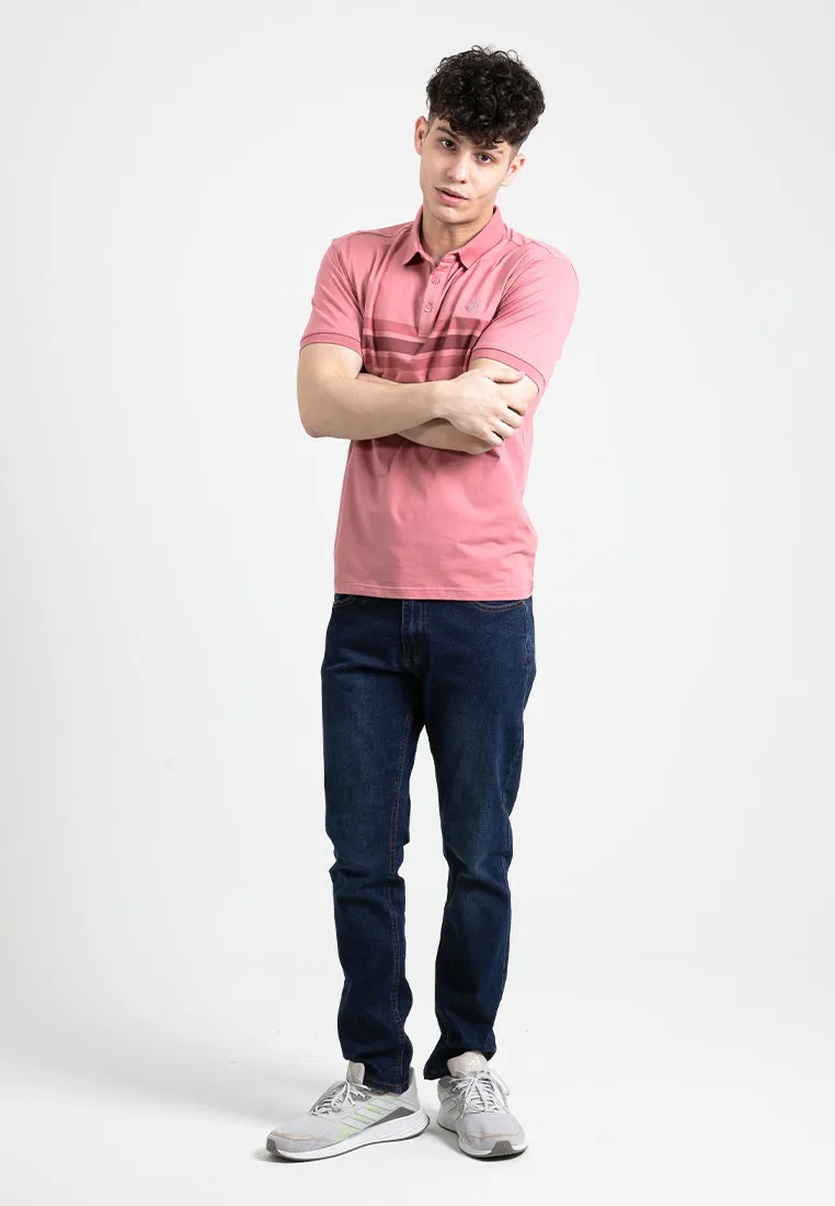 Forest Stretchable Casual Polo Tee Slim Fit Polo T Shirt Men | Baju T Shirt Lelaki - 23873