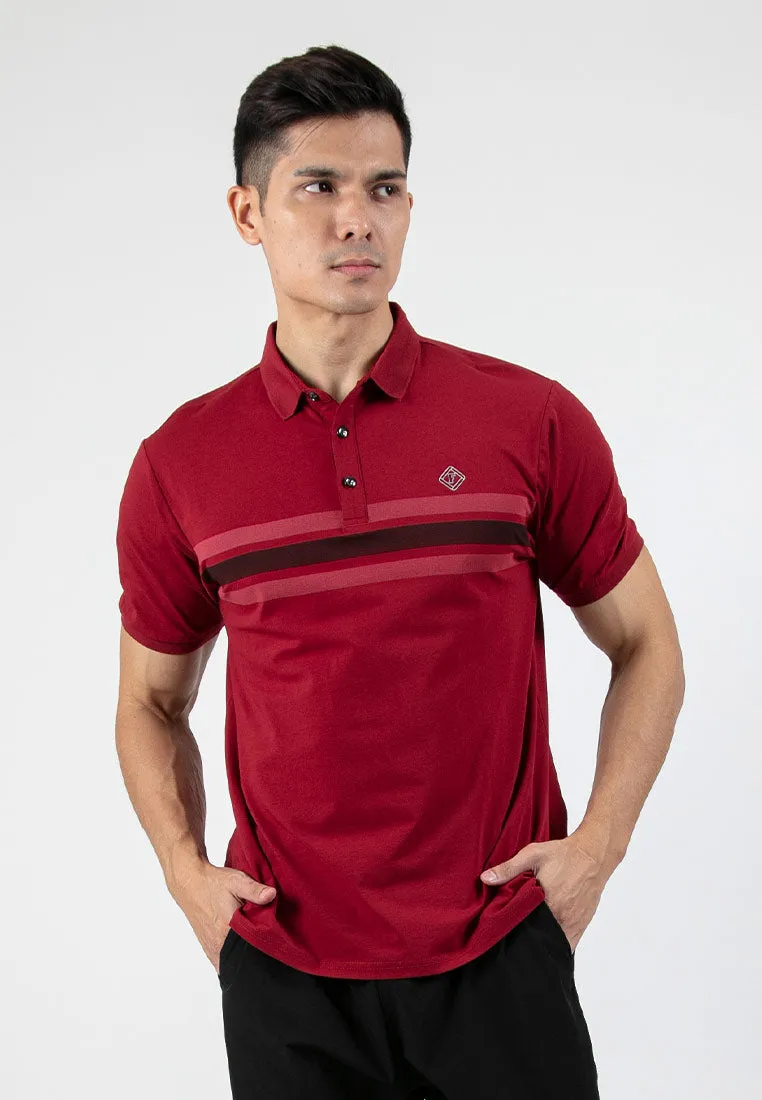 Forest Stretchable Casual Polo Tee Slim Fit Polo T Shirt Men | Baju T Shirt Lelaki - 23873