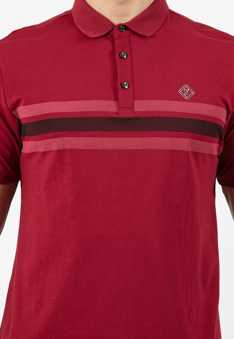 Forest Stretchable Casual Polo Tee Slim Fit Polo T Shirt Men | Baju T Shirt Lelaki - 23873