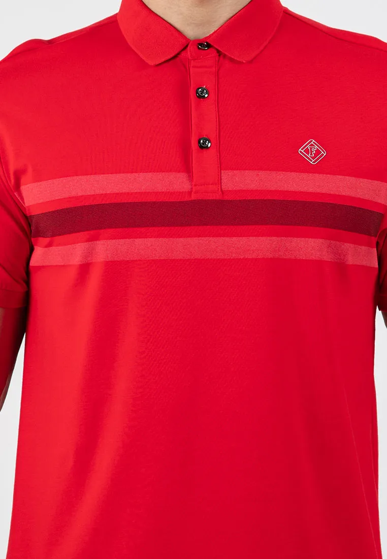 Forest Stretchable Casual Polo Tee Slim Fit Polo T Shirt Men | Baju T Shirt Lelaki - 23873