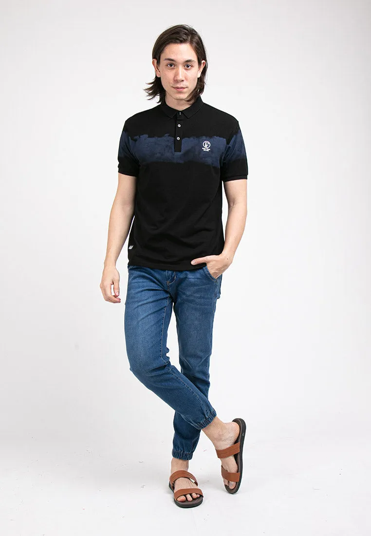 Forest Stretchable Polo T Shirt Men Slim Fit Collar Tee | Baju T Shirt Lelaki - 23794