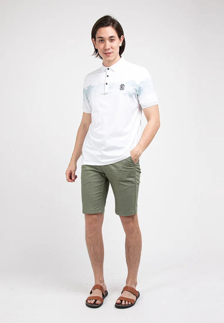 Forest Stretchable Polo T Shirt Men Slim Fit Collar Tee | Baju T Shirt Lelaki - 23794