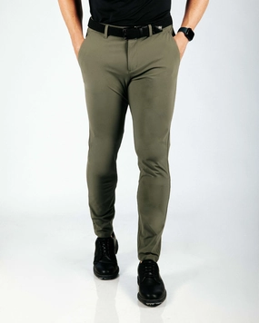 Forest Green Traditional Pants Adaptable Design Sporty Fit Design