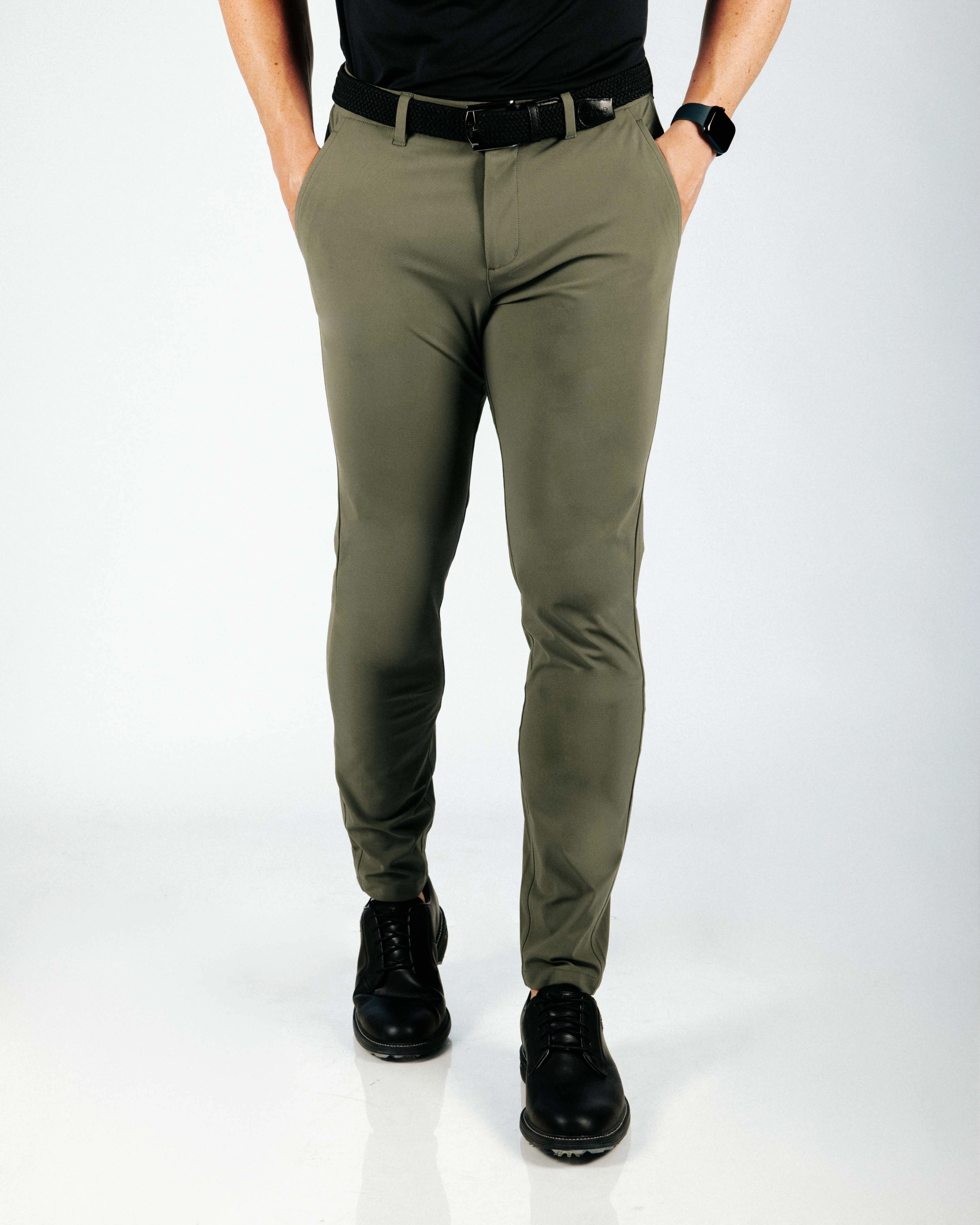 Forest Green Traditional Pants Adaptable Design Sporty Fit Design