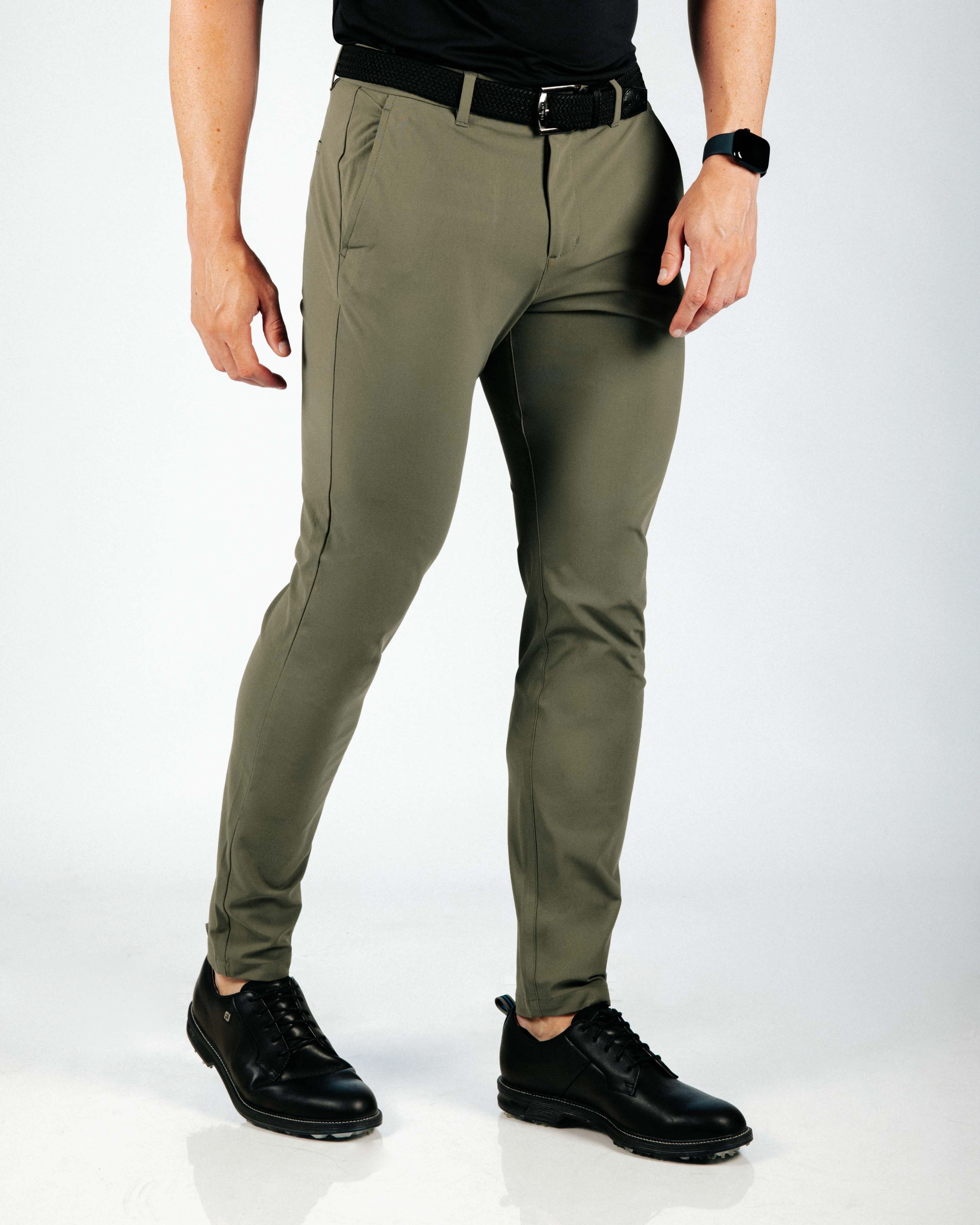 Non Iron Technology Forest Green Traditional Pants