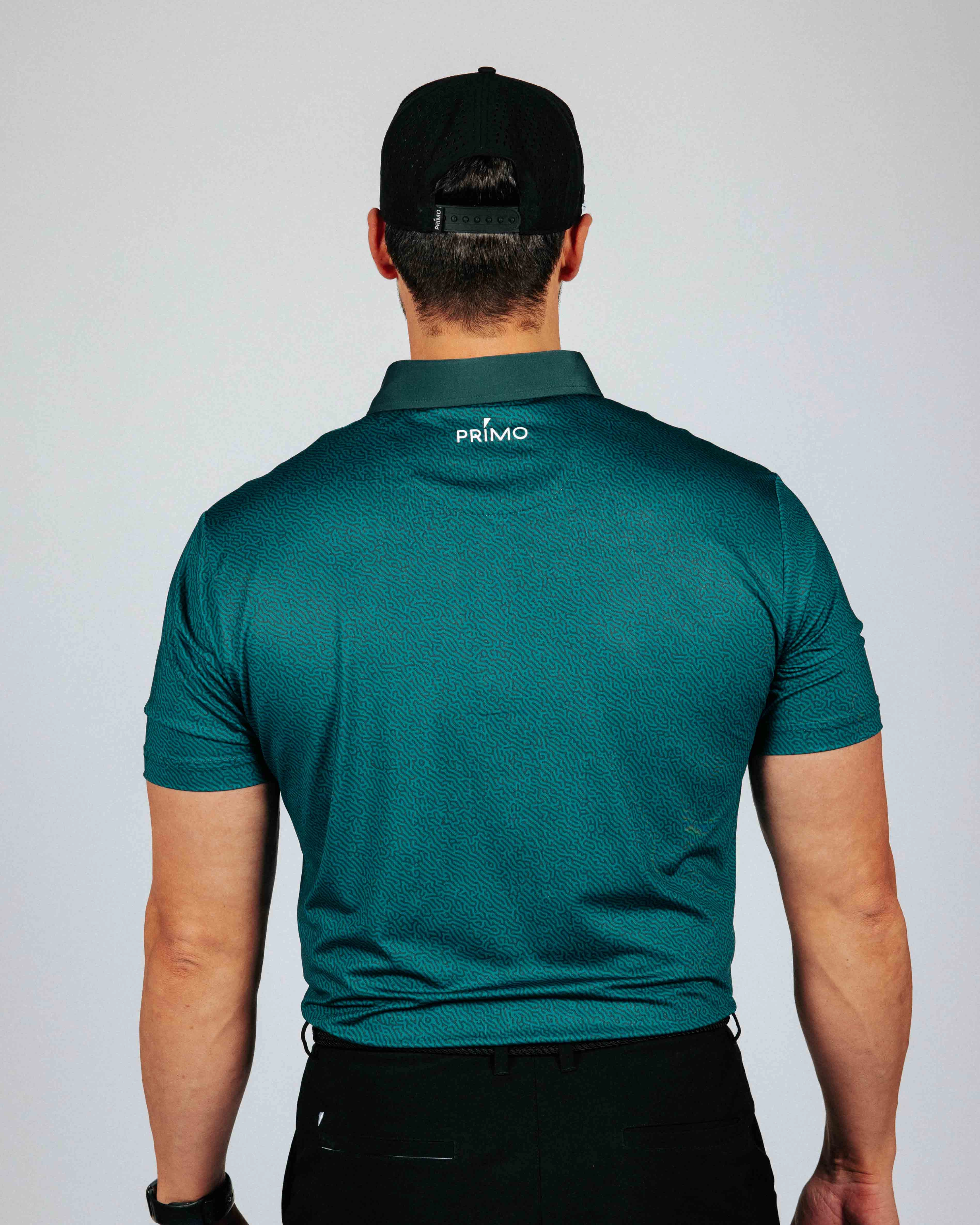 QuickDryTechnology Adjustable Hemline Forest Maze Classic Polo