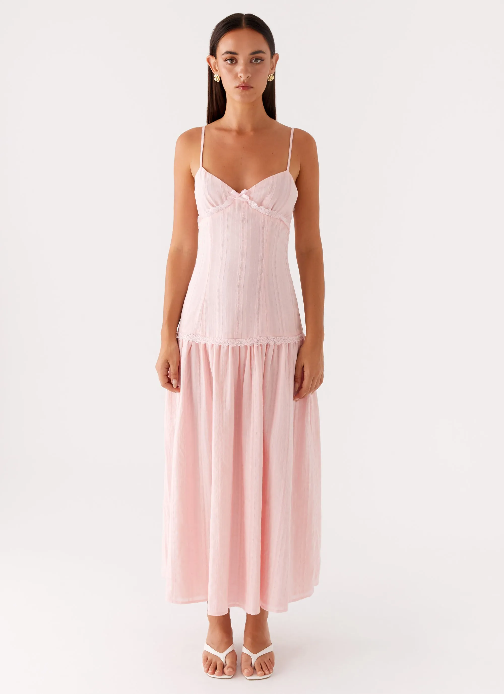 Found You Midi Dress - Pink Refined Finish Art Spirit