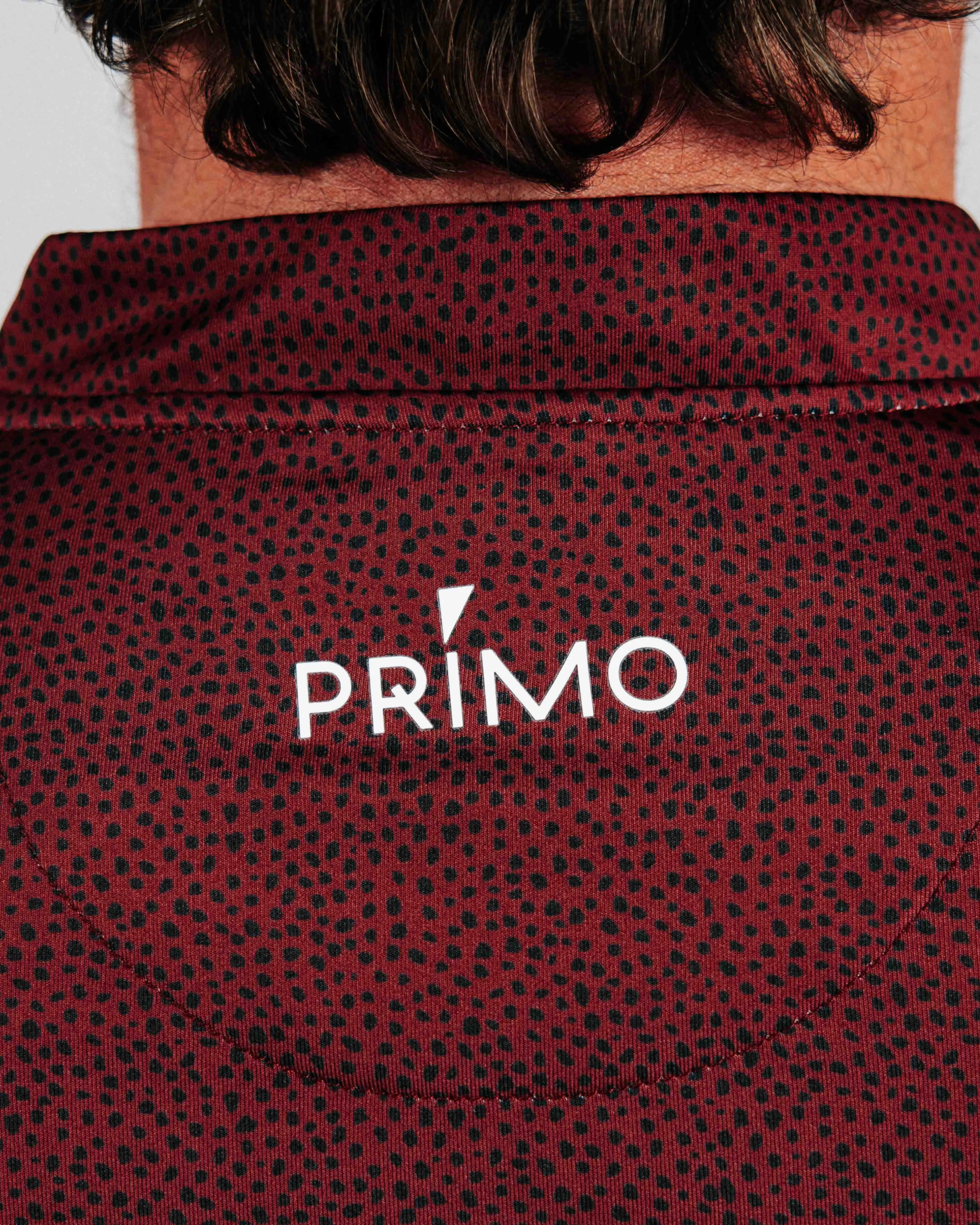 WideNeckline Maroon Pebble Blade Polo