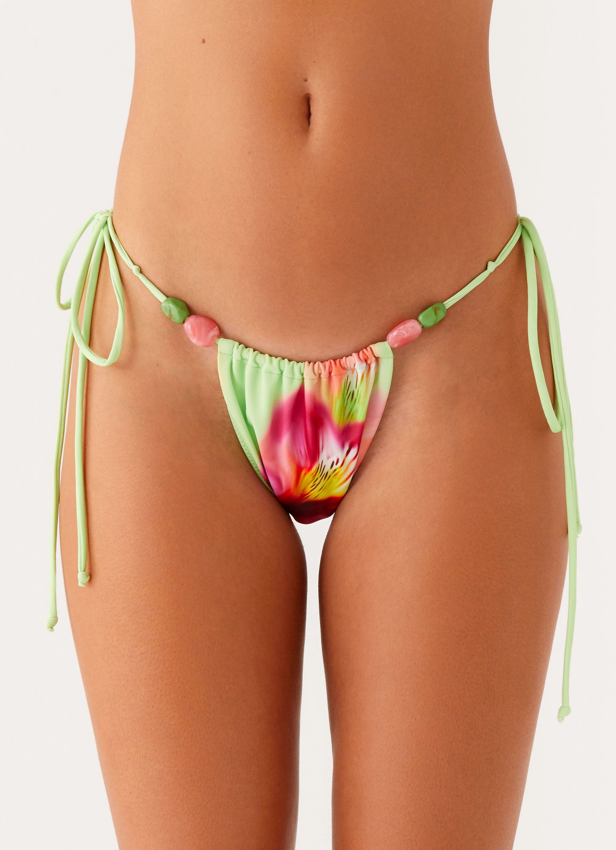 Quick Dry Gear Rach Bikini Bottoms - Green Tropical