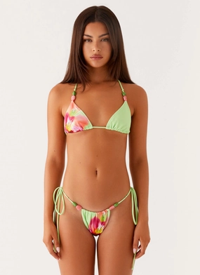 Rach Bikini Bottoms - Green Tropical men's style Free Motion Engineering
