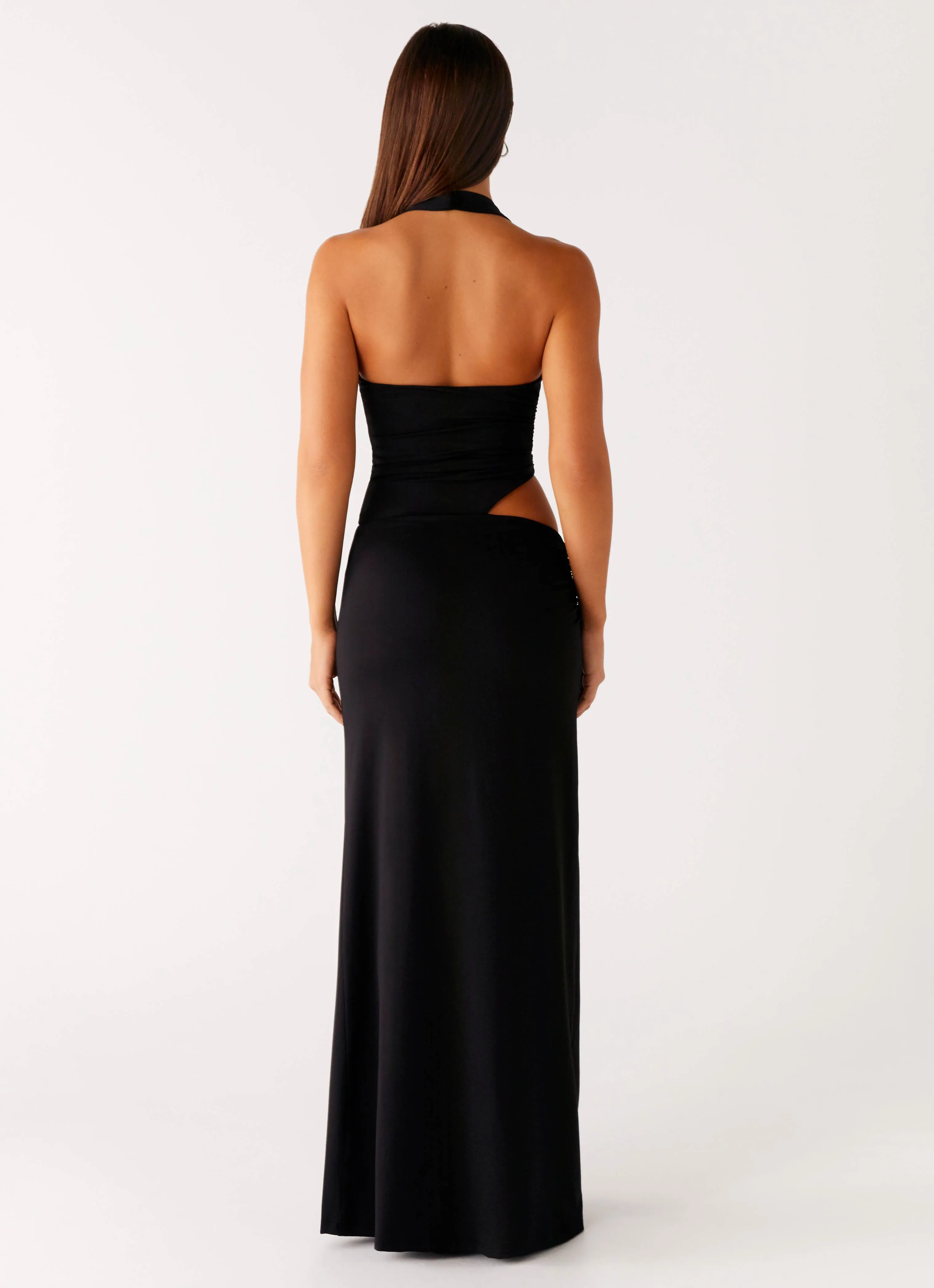 Chella Maxi Dress - Black Trendy midi dress Clean Grace