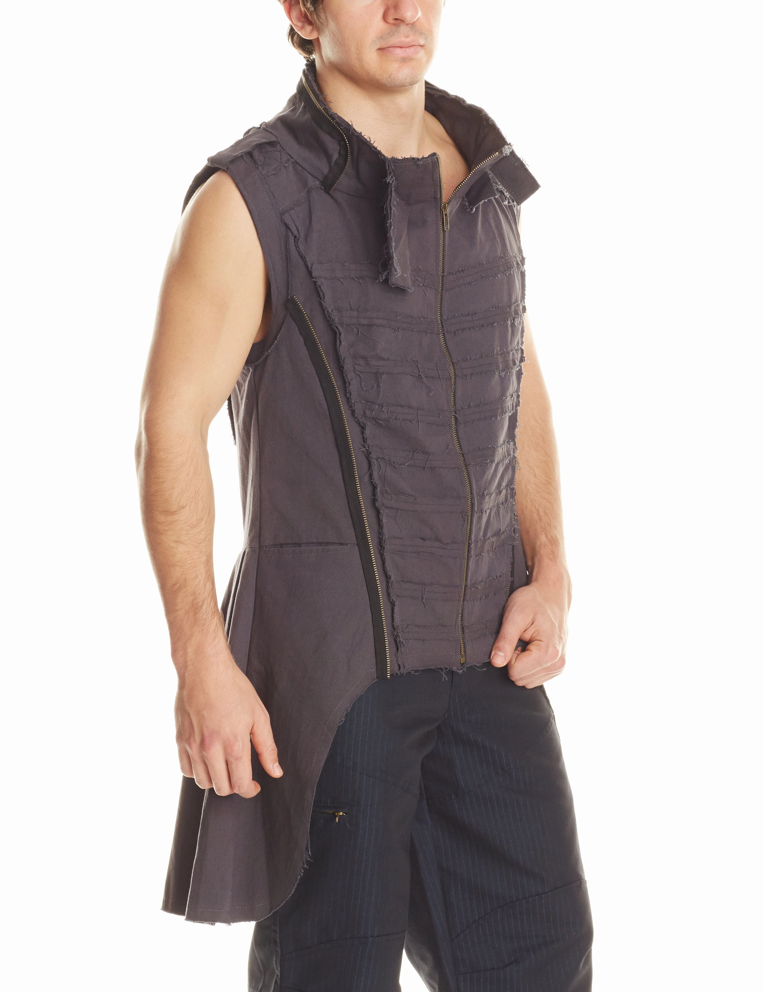 Army Style Fashion Forward Layer Canvas Steampunk Tailcoat