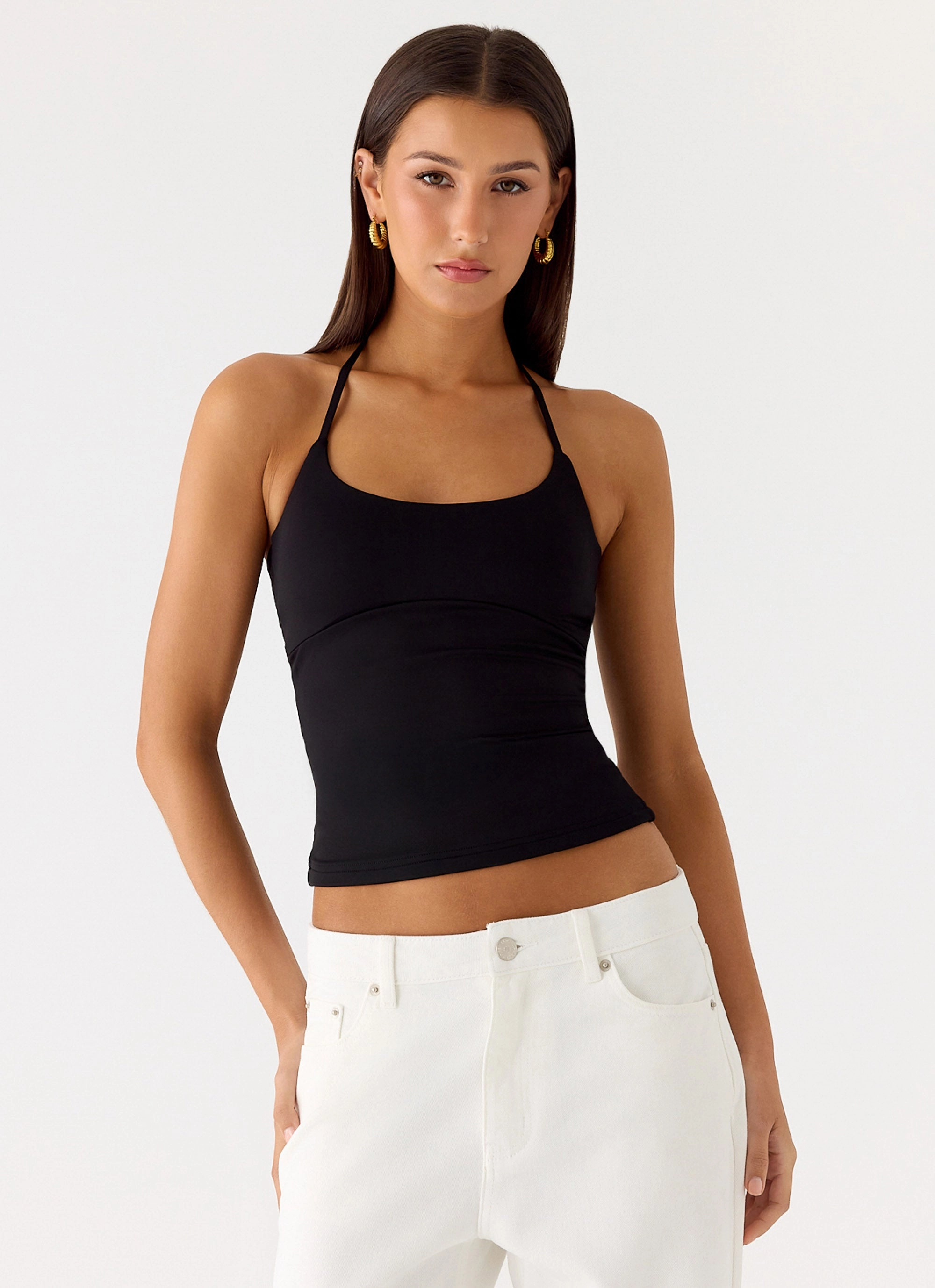 Chauncey Halter Top - Black Ethical production Elegant Look
