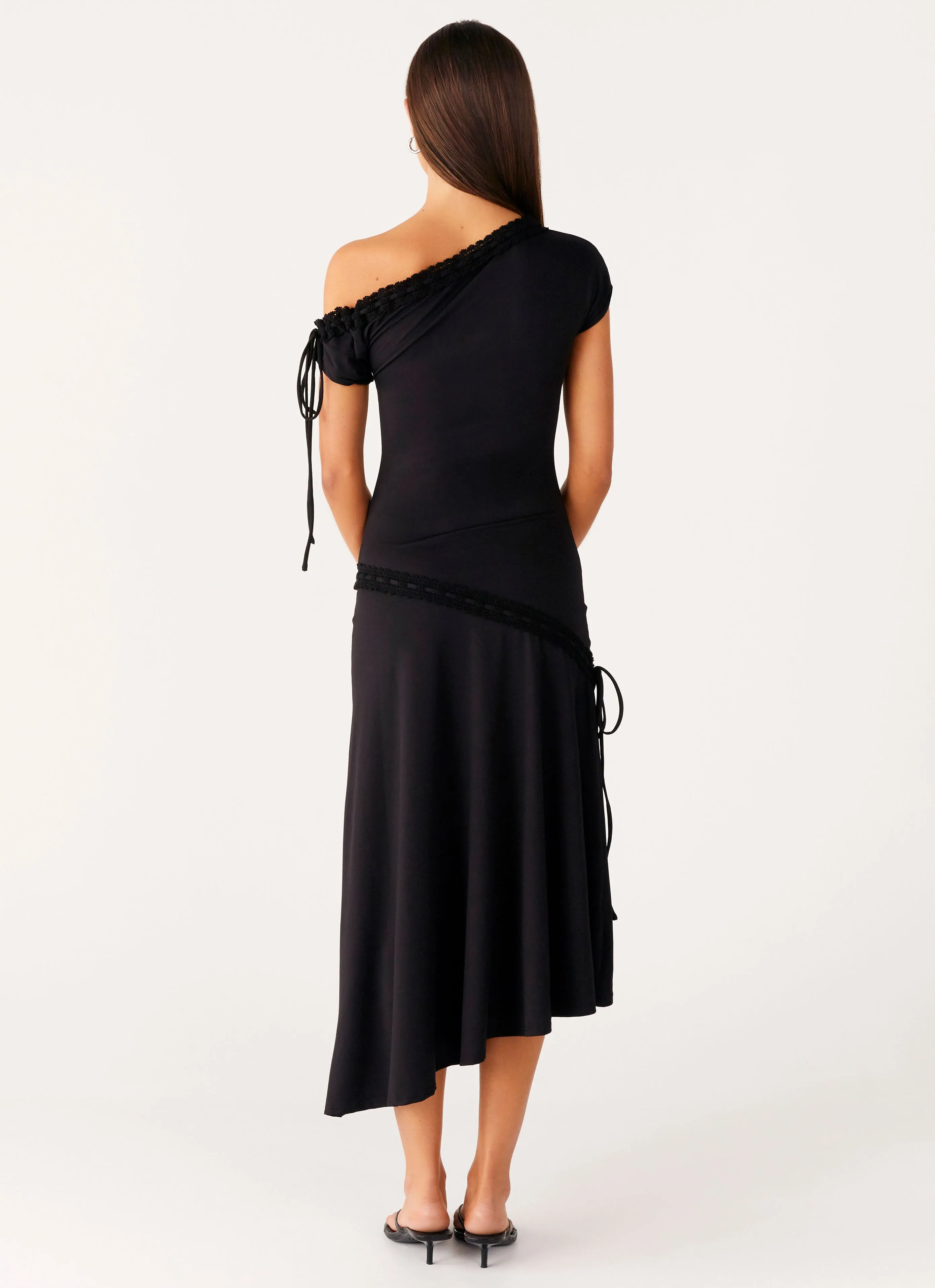 Form Flow Downtown Midi Dress - Black