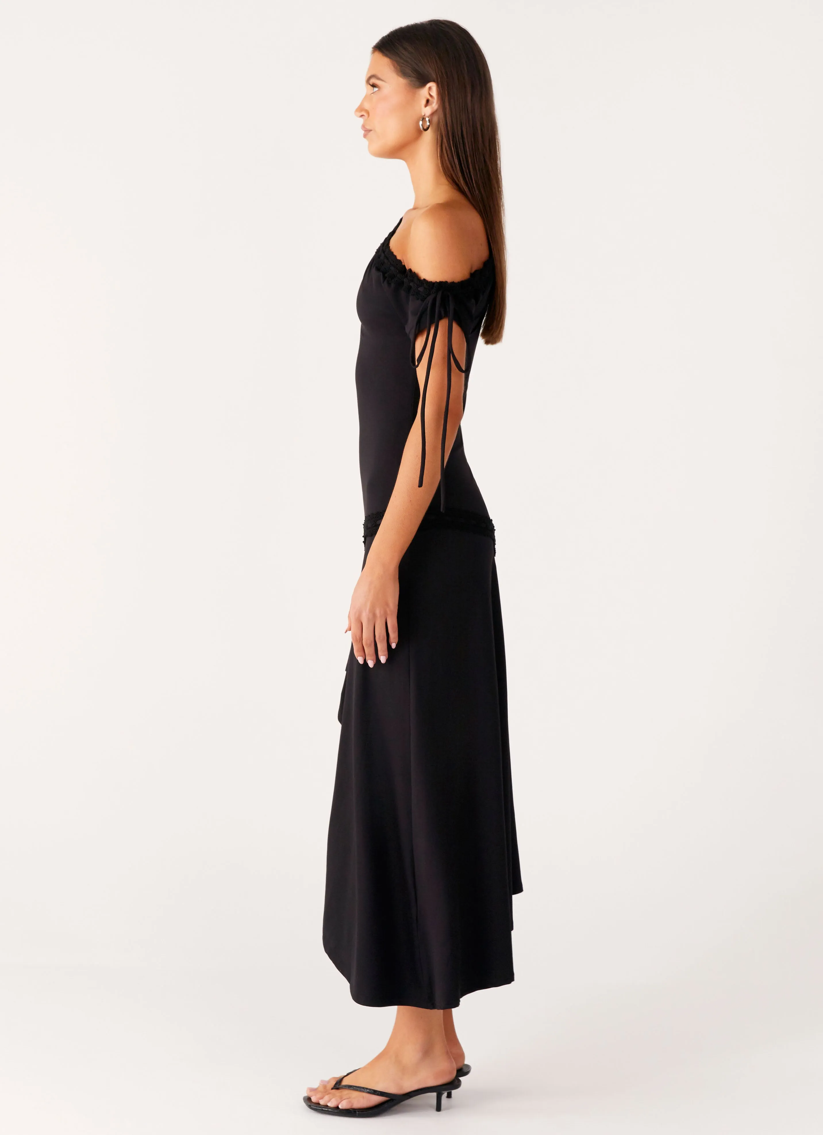 Downtown Midi Dress - Black Music-Concert
