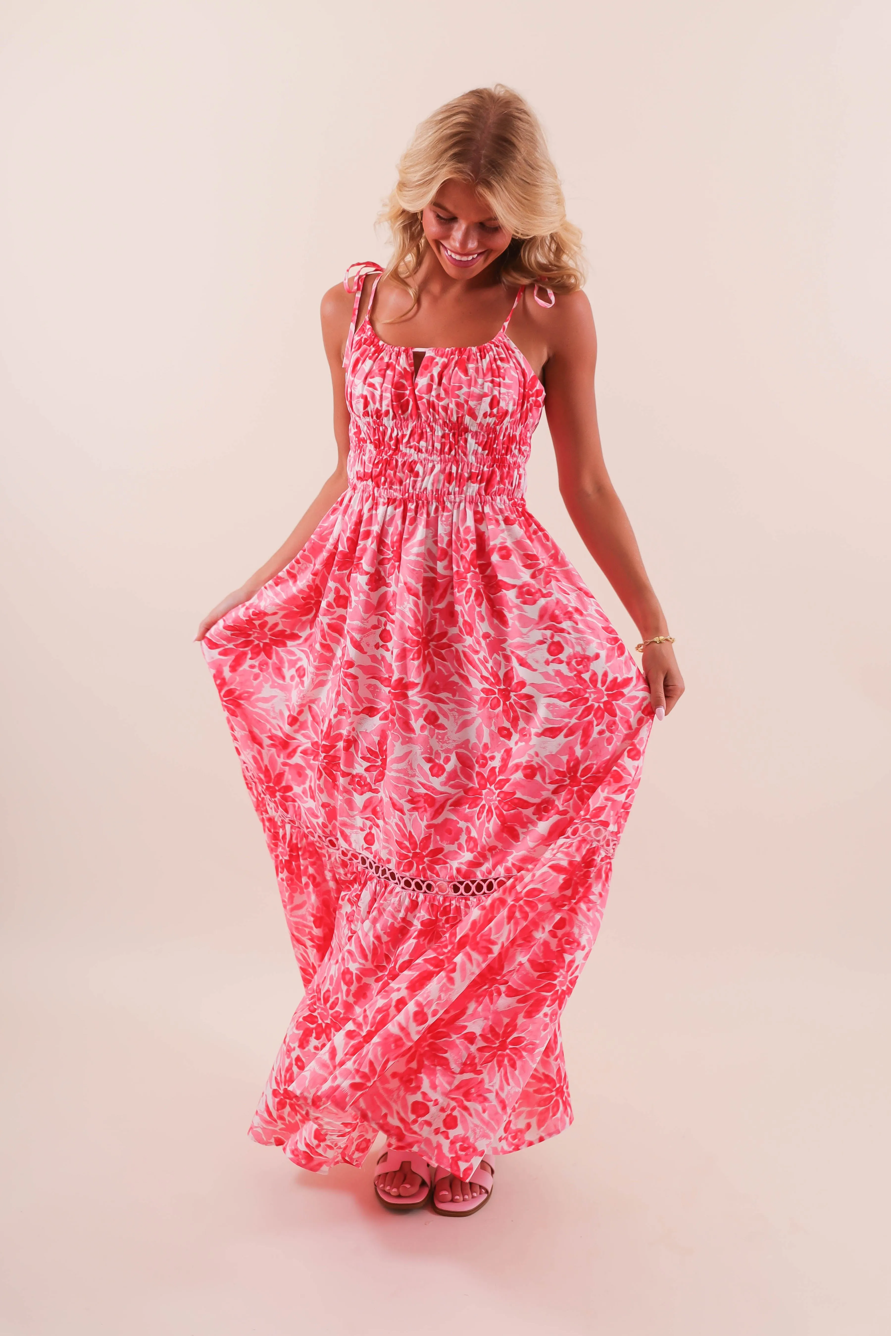 Simple Elegance Intricate Thoughts Maxi Dress