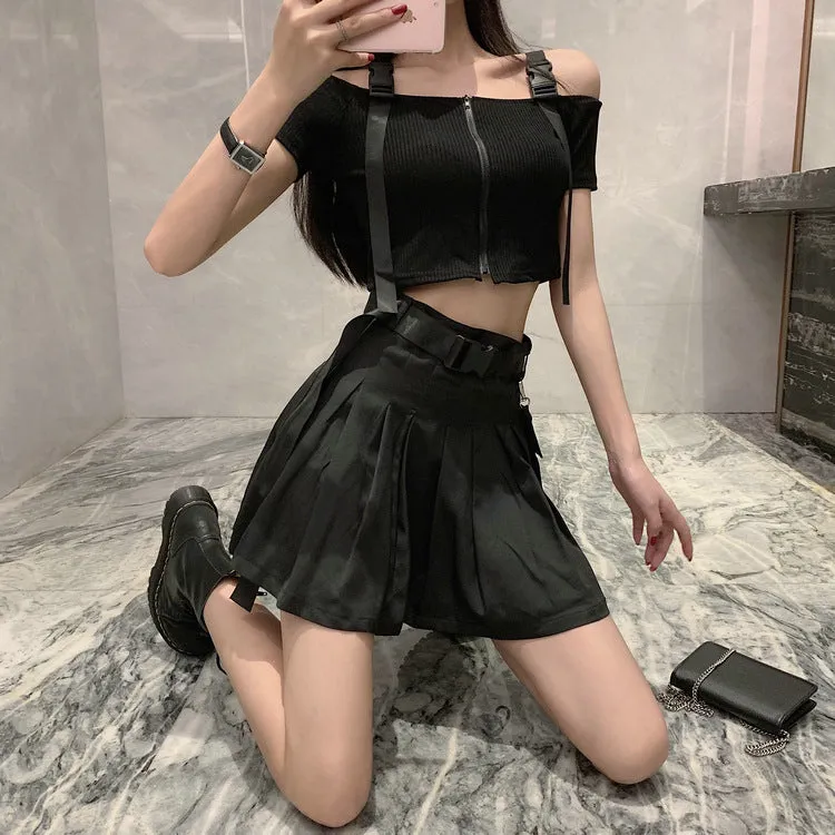 Functional A-line skirt suit