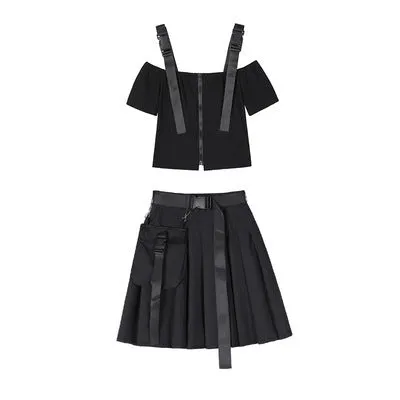 Functional A-line skirt suit