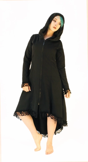 Galactic Lace Coat No Roll Collar Technology