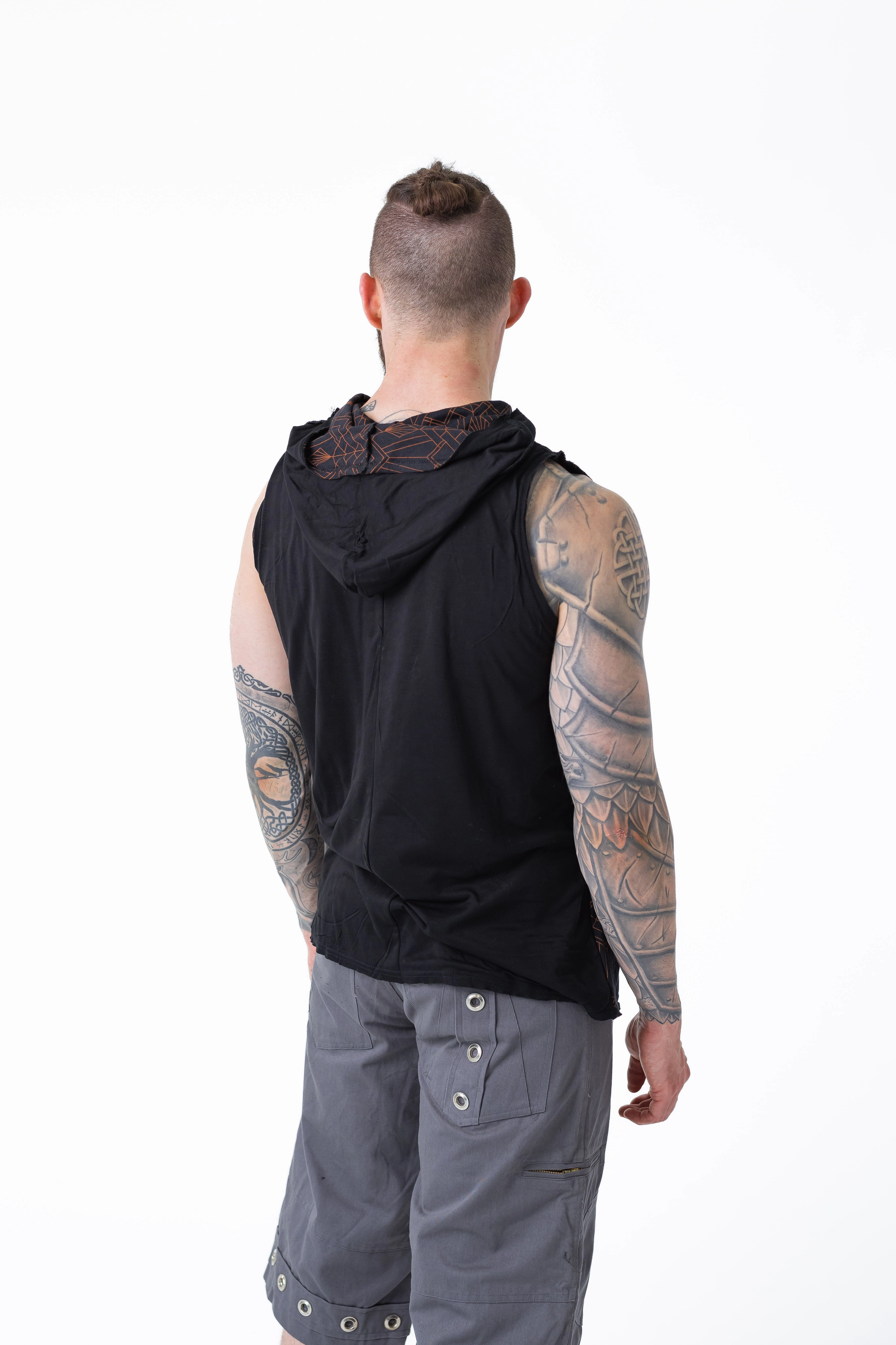 LayeredPanel Ribbed Knit Fabric Galahad Top