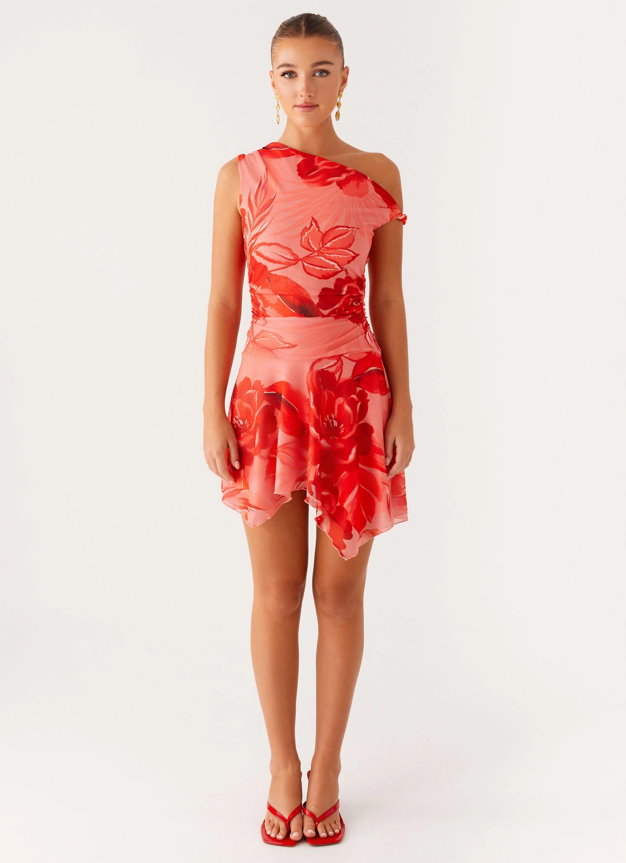 Happy Fit Wade Mini Dress - Sicily Sunsets Print