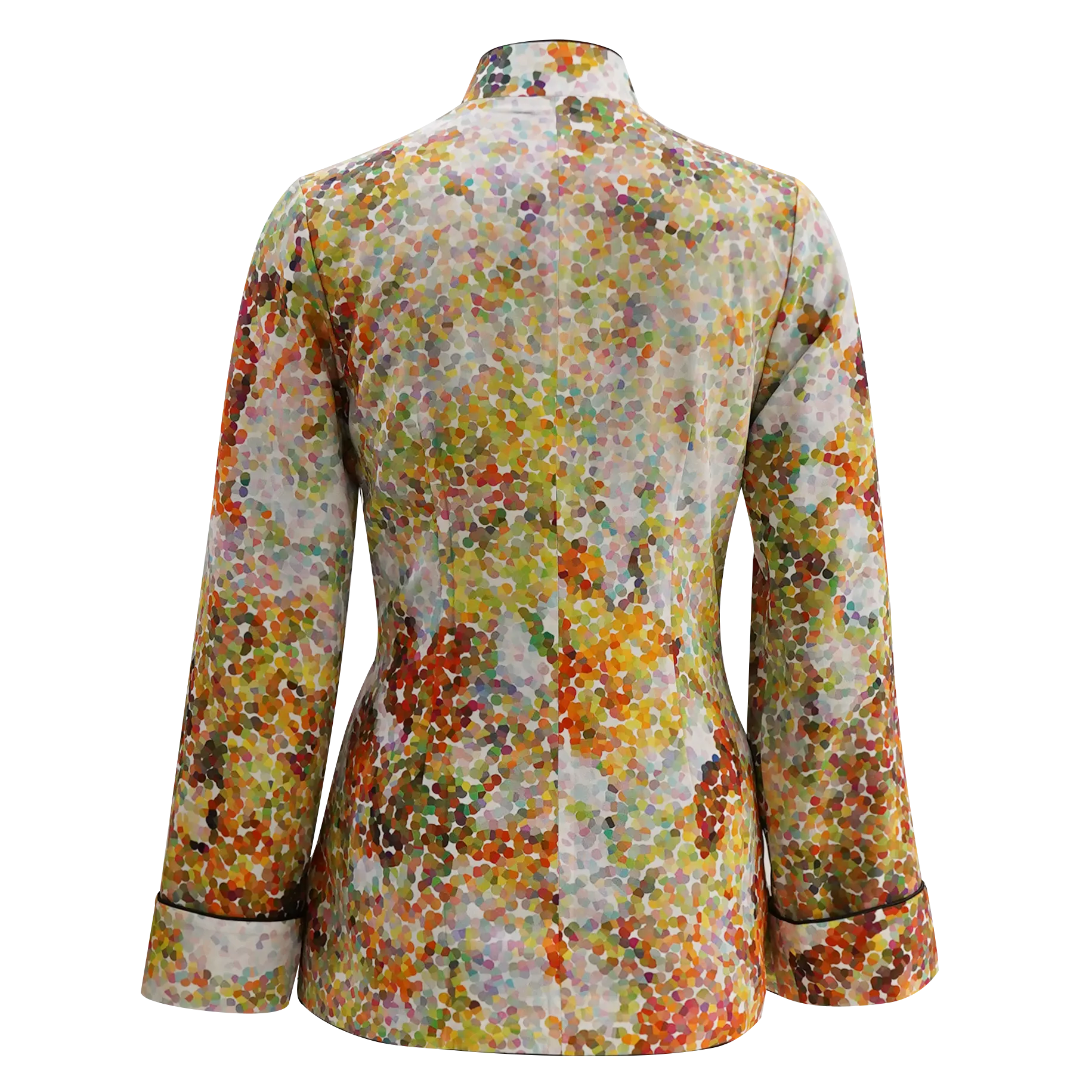 【GARDEN】100% Silk Mini Tang Jacket (slanted front Opening)