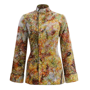 【GARDEN】100% Silk Mini Tang Jacket (slanted front Opening)
