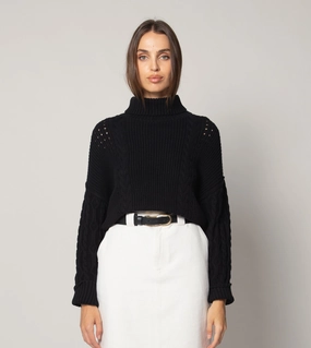 timeless anniversary Serah Sweater | Black