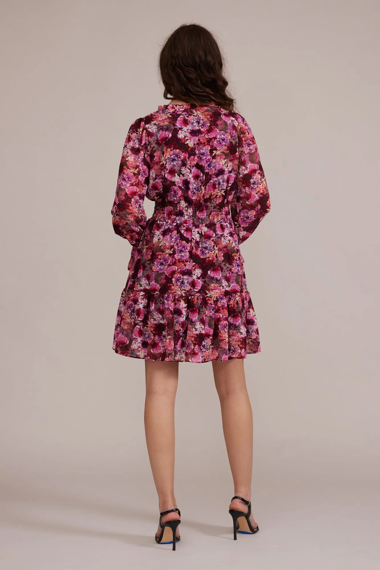 Garner Floral Dress - Megenta
