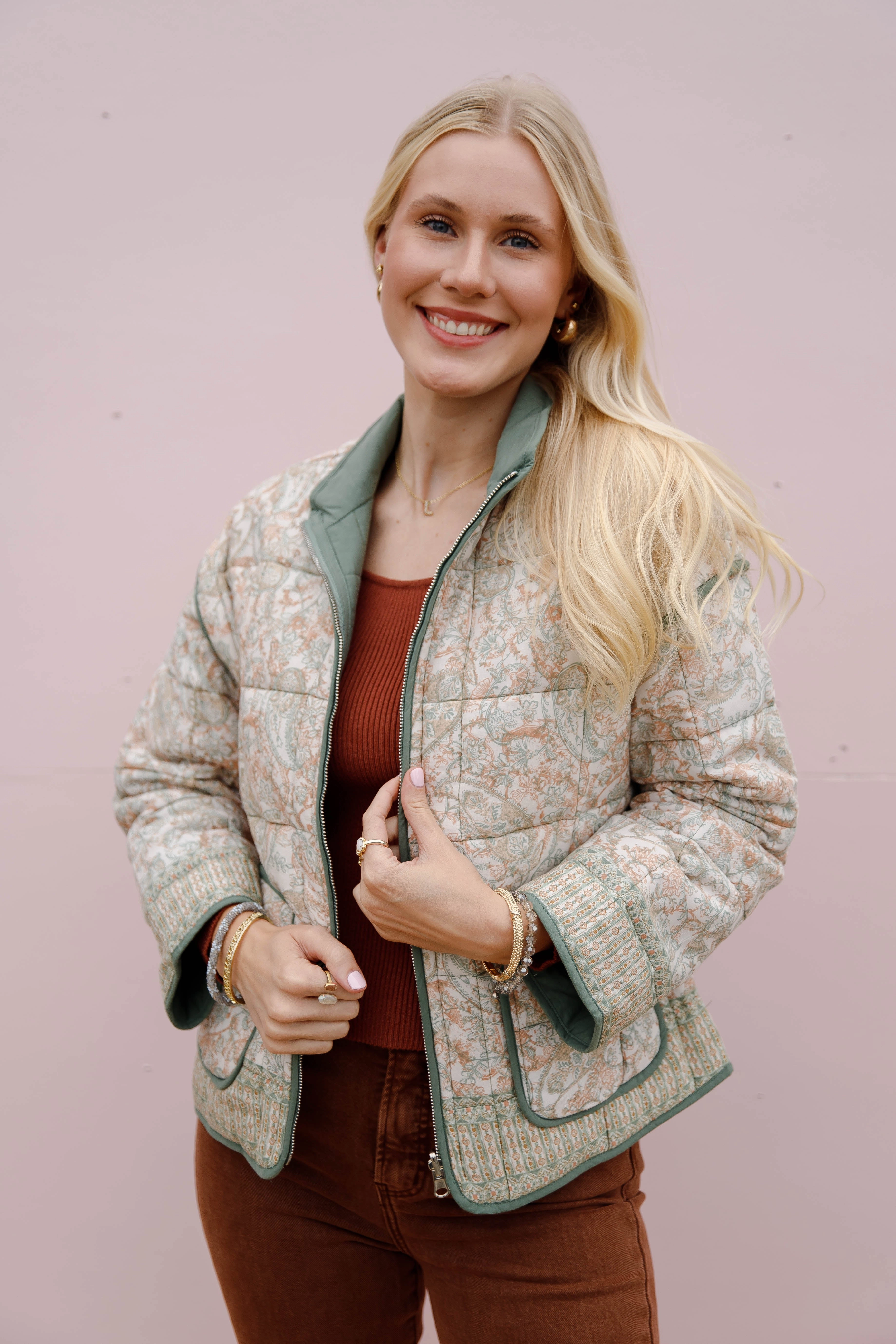 Gathering Up Reversible Jacket High Neck Design