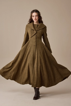 Gemma 17 | 100% wool victorian coat NonChafing Fabric