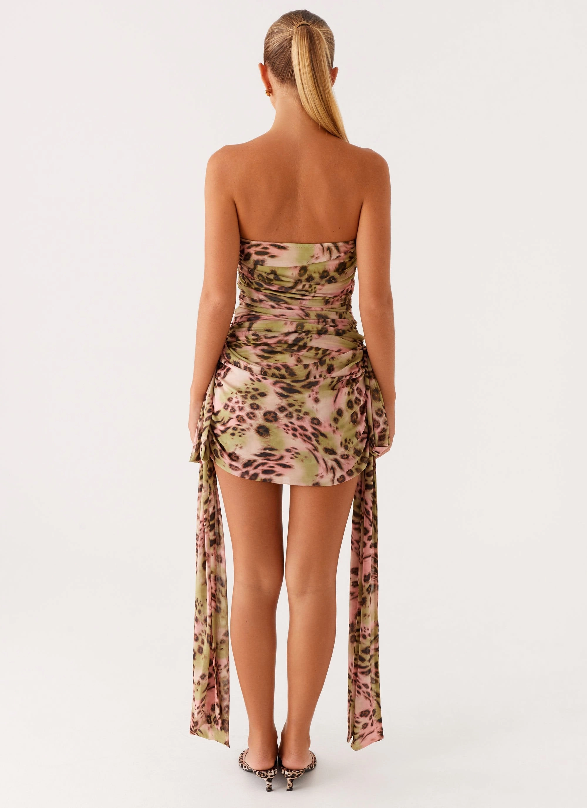 Color Glow Simple Spirit Georgie Mini Dress - Swirl Leo