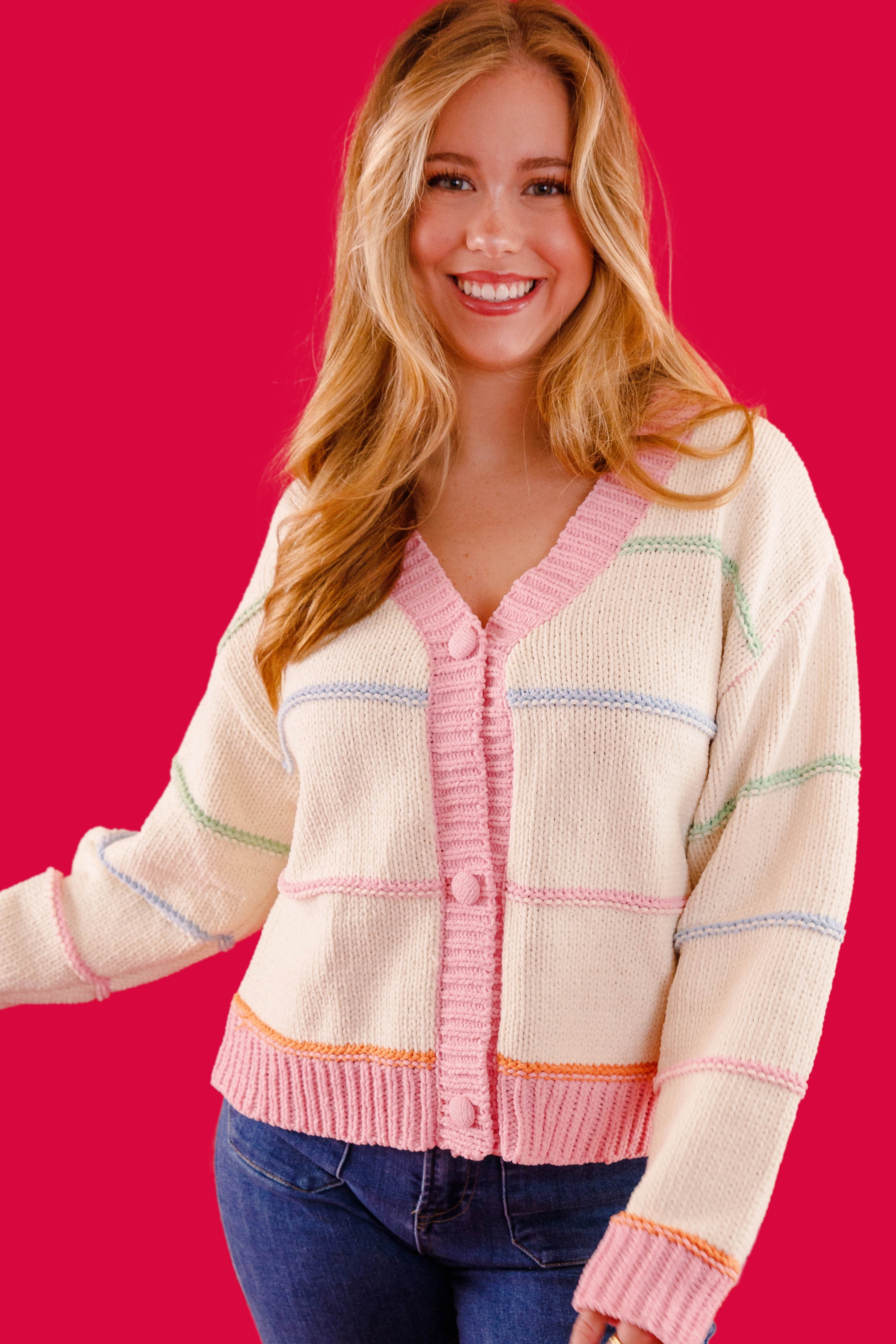 Gift of Friendship Cardigan Non Restrictive Collar QuickRelease Fastener
