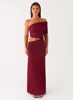 Gillian Maxi Dress - Maroon Stylish Mood