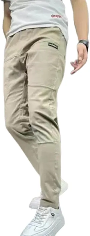 Gincci Men's Stretch Multi-Pocket Skinny Cargo Pants,Men's Casual Pencil Pants， Lightweight Travel Pants