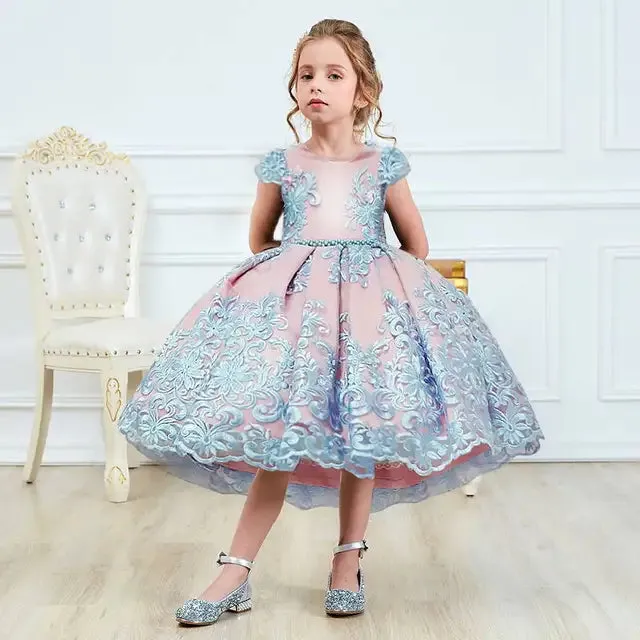 Girls Dress Elegant New Year Princess Children Party Dress Wedding Gown Kids Dresses for Girls Birthday Party Dress Christmas Holiday