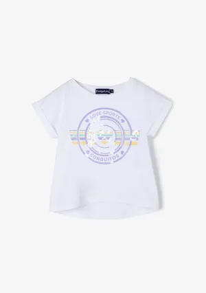 Girl's Love Sports Sequins T-shirt