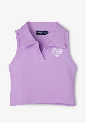 Girl's Malva Sleeveless Polo T-shirt