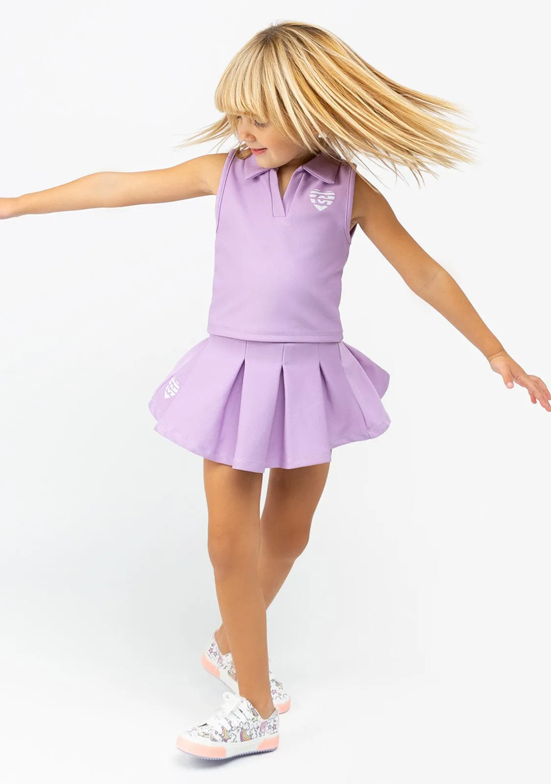 Girl's Malva Sleeveless Polo T-shirt