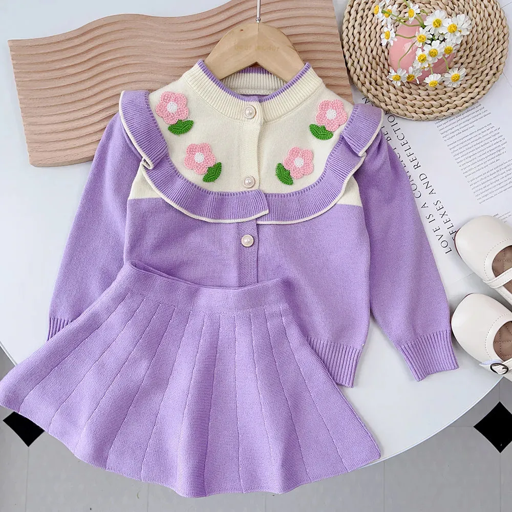 Girls Sweater Set  Autumn Long Sleeve