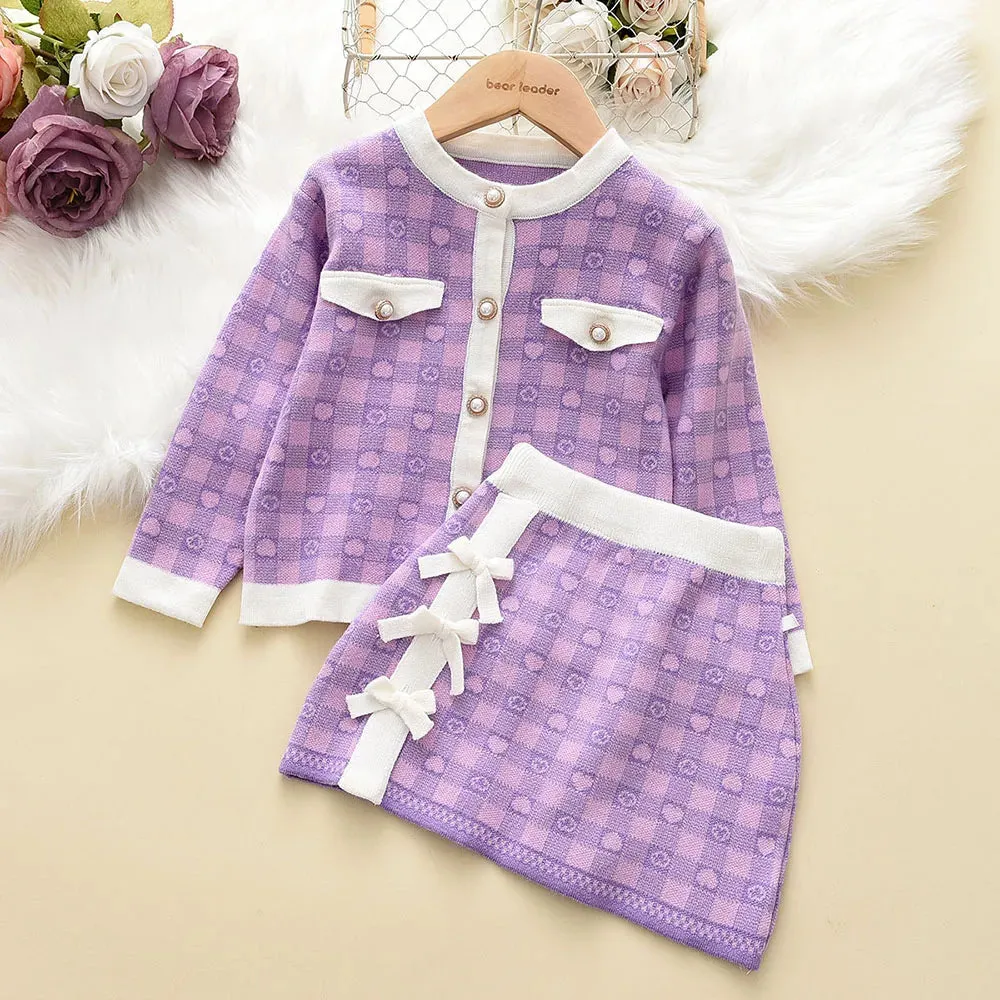 Girls Sweater Set  Autumn Long Sleeve