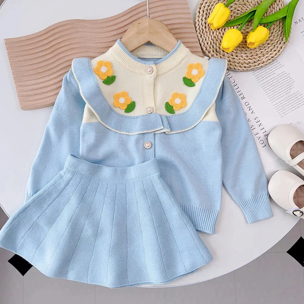 Girls Sweater Set  Autumn Long Sleeve