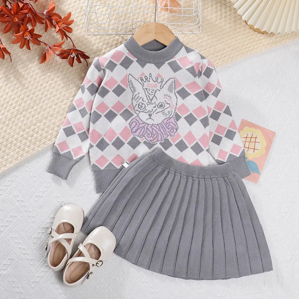 Girls Sweater Set  Autumn Long Sleeve